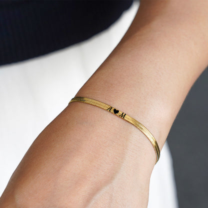 Engraved Rope Bracelet Set