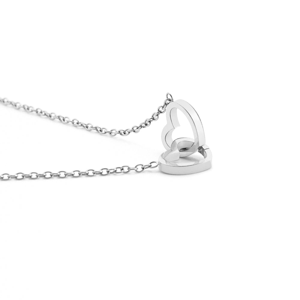 Eternal Rose Round Box - W/ Engraved Necklace & Real Rose