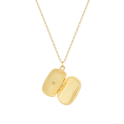 Isabella Rectangle Locket Necklace