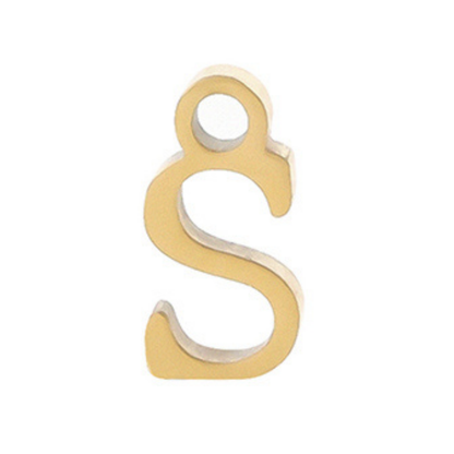 Permanent Bracelet Letter Charm #2