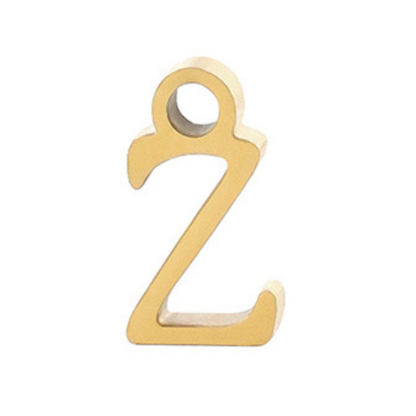 Permanent Bracelet Letter Charm