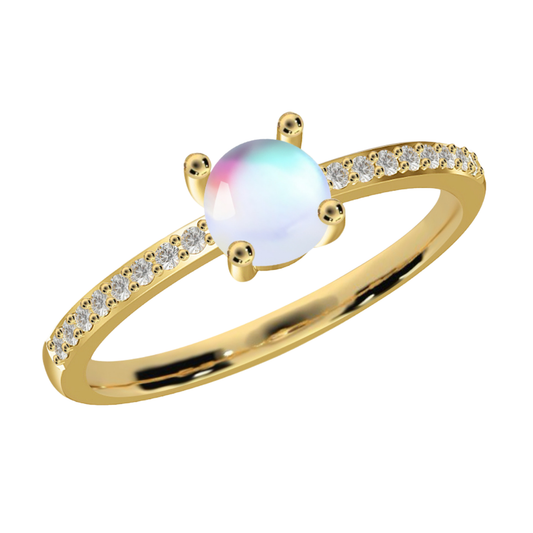 Celeste Moonstone Ring