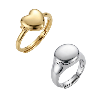 His and Her Locket Rings