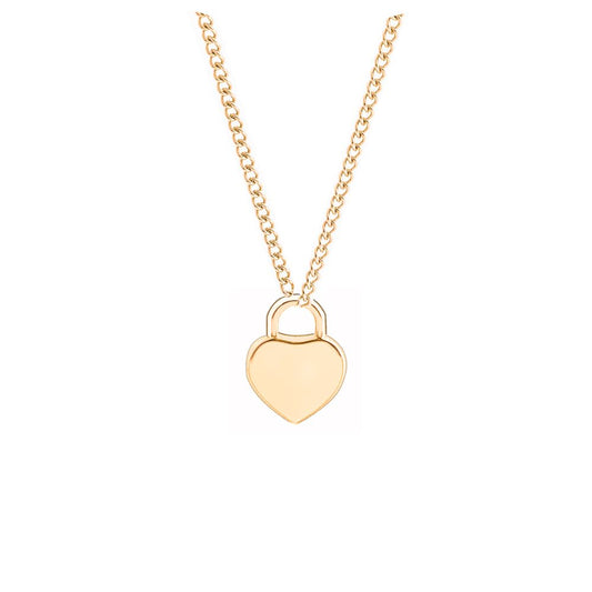 Initials Heart Pendant Necklace