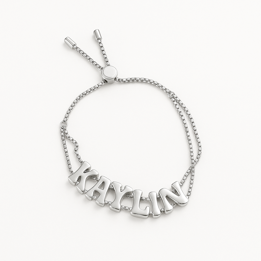 Bubble Letter Bracelet