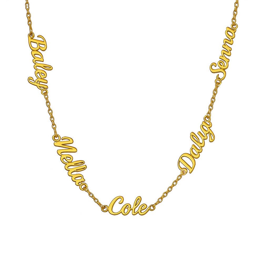 Custom Multi Name Necklace