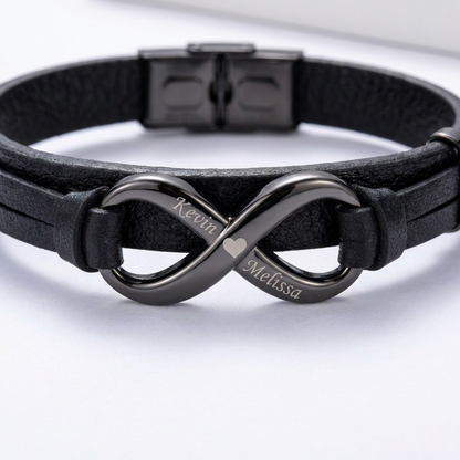 To My Husband - Infinity Bracelet Set